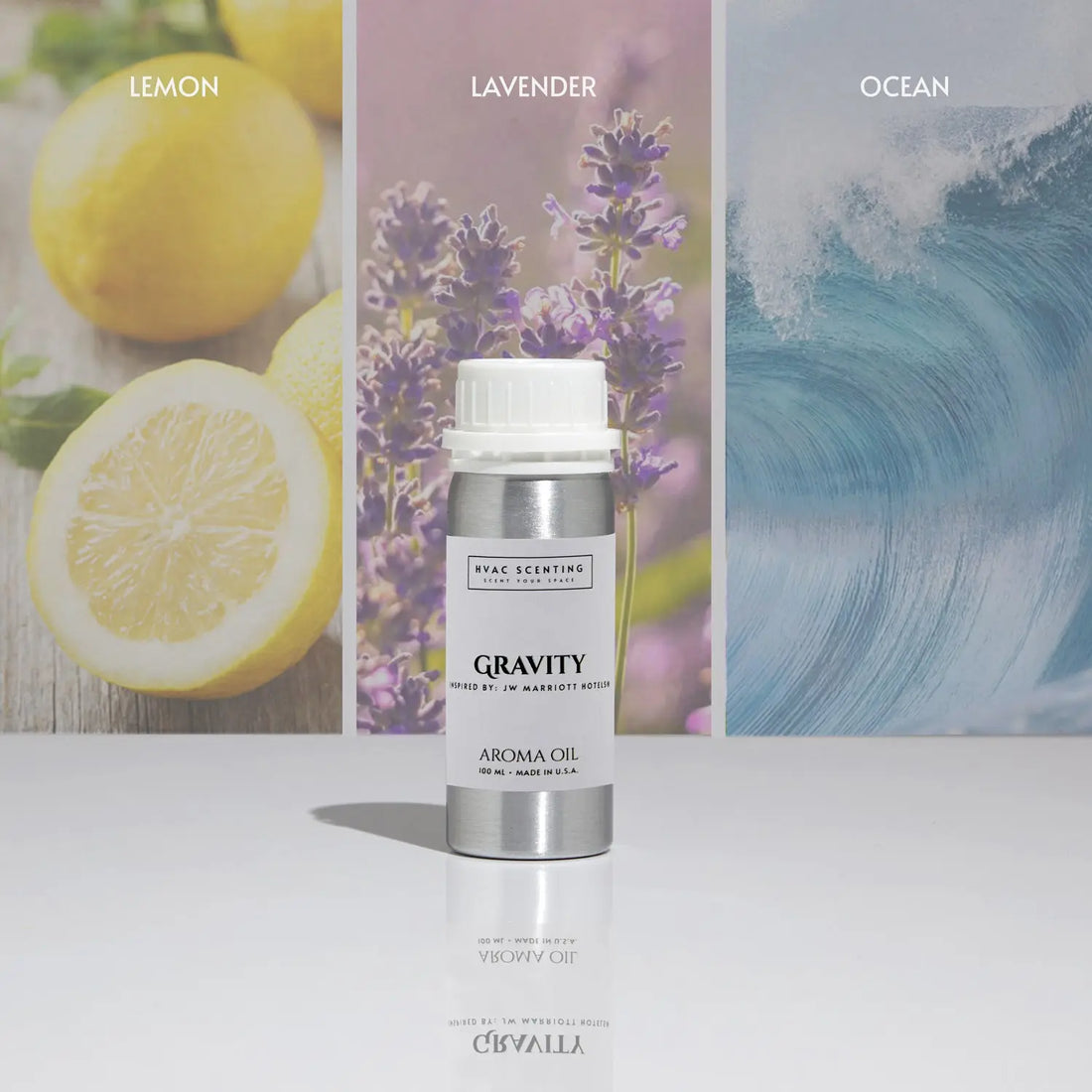 Gravity fragrance oil for diffuser, inspired by the distinctive fragrance of JW Marriott Hotels.