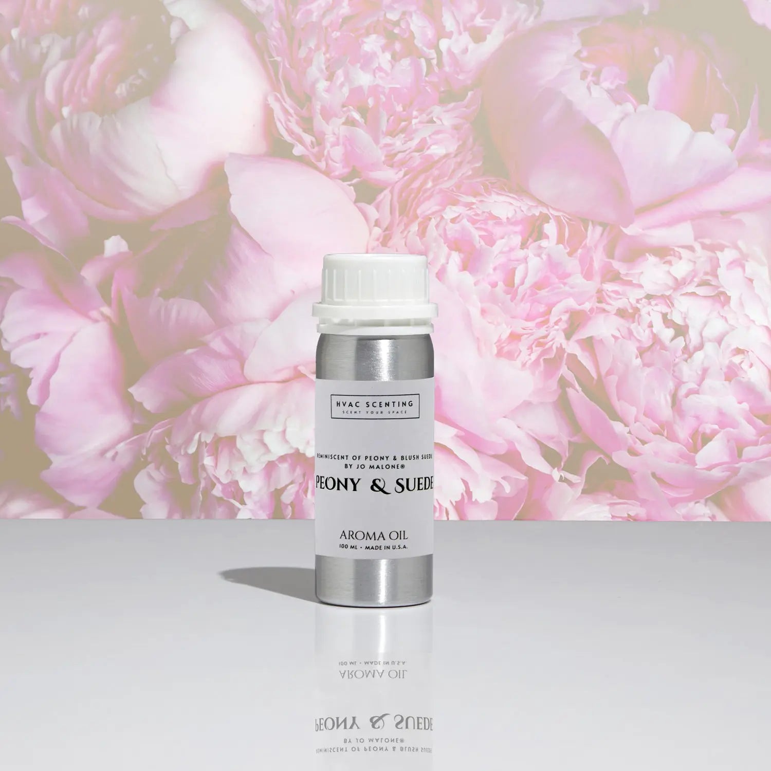 Peony & Blush Suede fragrance oil for diffuser, inspired by the elegant fragrance of Jo Malone.