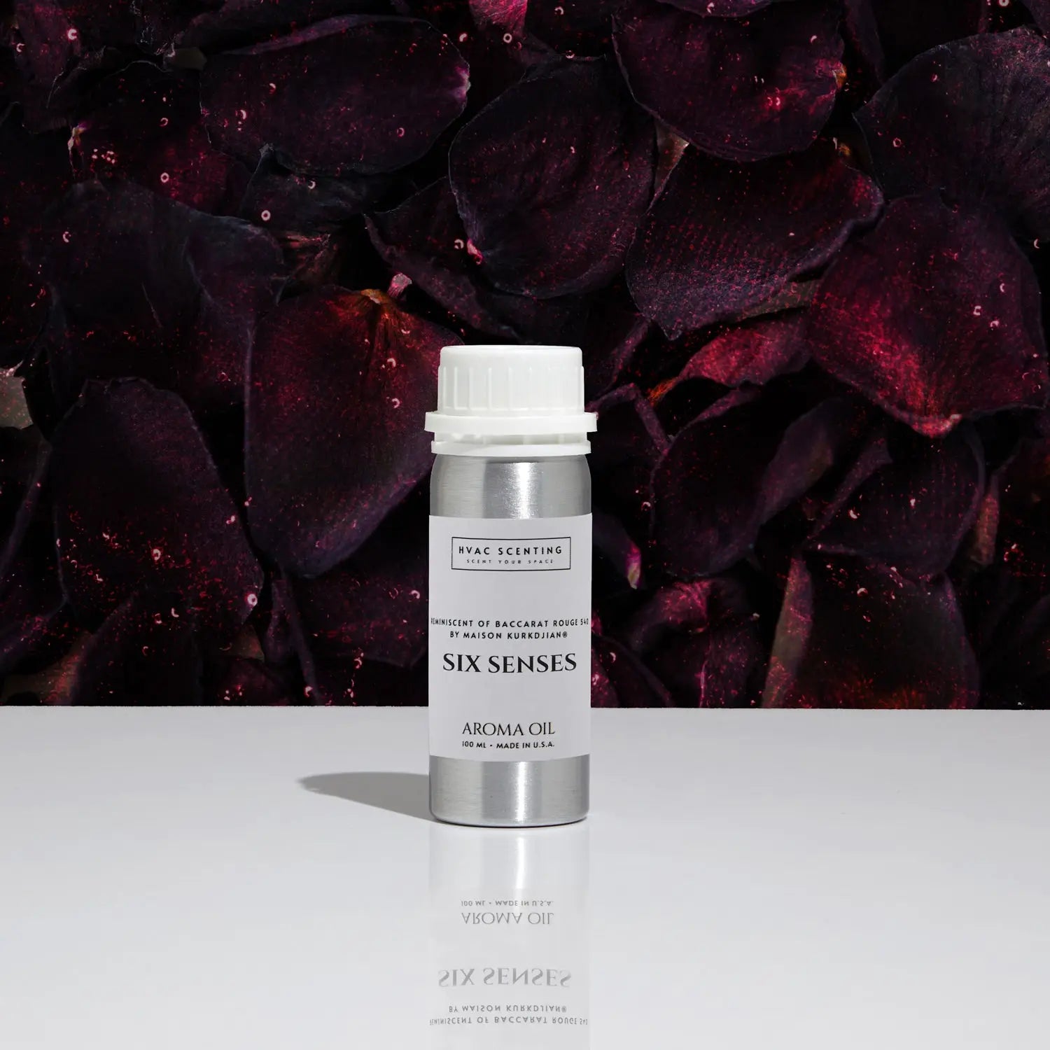 Six Senses fragrance oil for diffuser, inspired by the luxurious fragrance Baccarat Rouge 540.