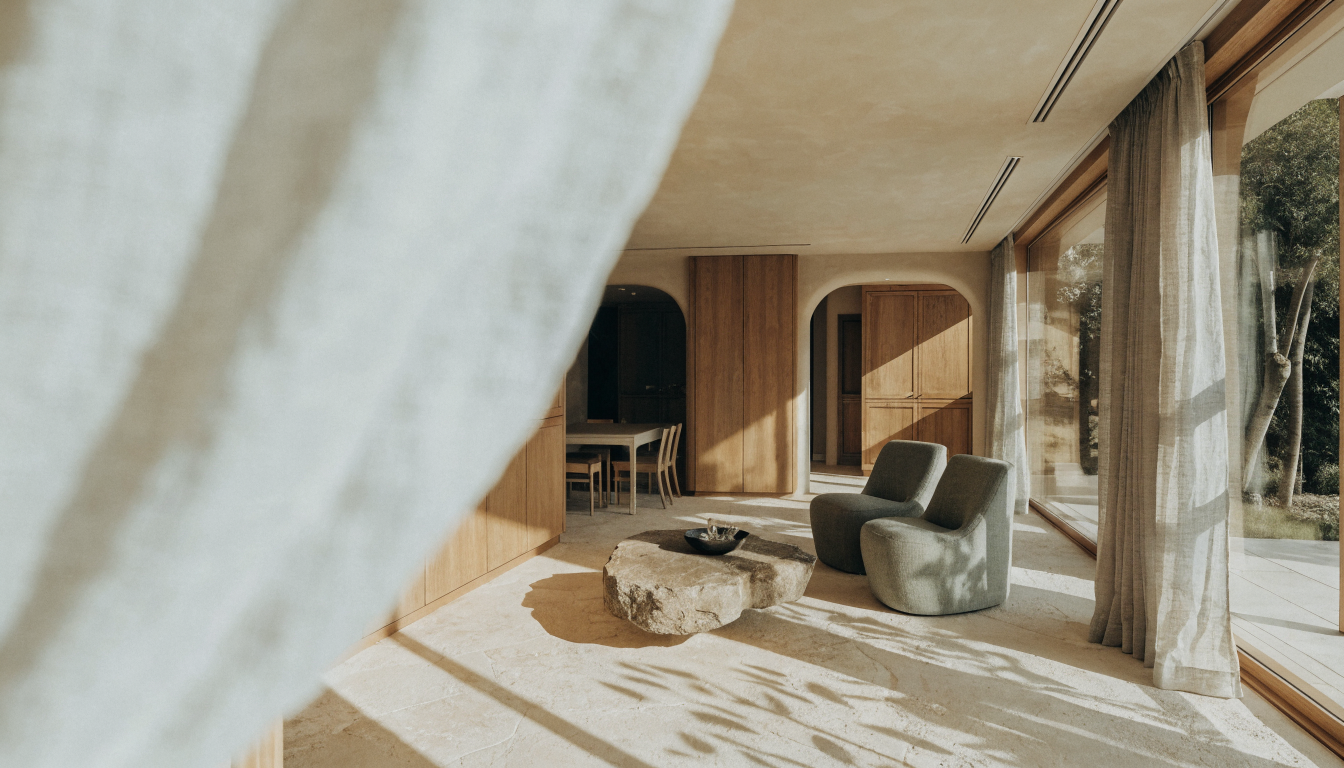 Whole-home HVAC scenting in a luxury open-plan interior with seamless cold-air fragrance diffusion
