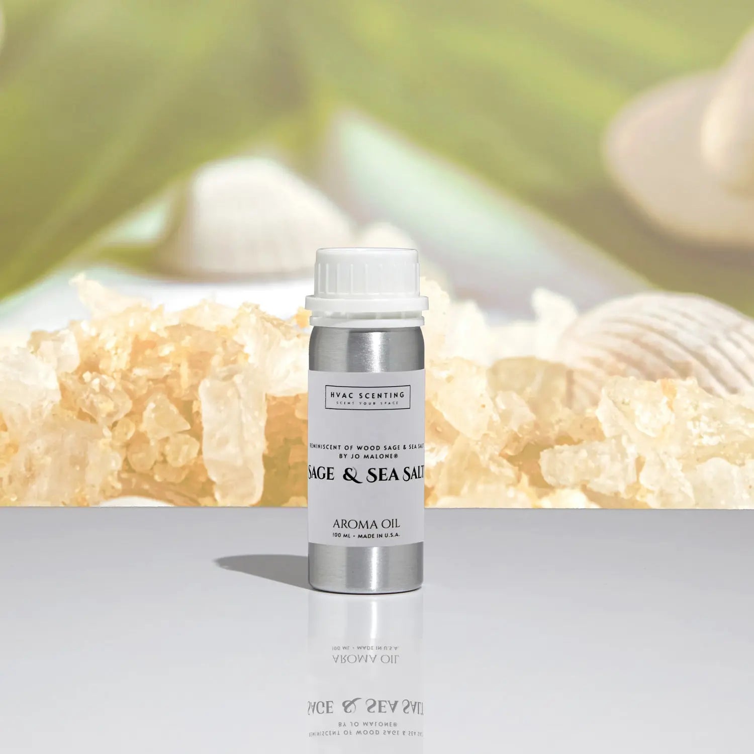 Wood Sage & Sea Salt fragrance oil for diffuser, inspired by the coastal-inspired fragrance of Jo Malone.